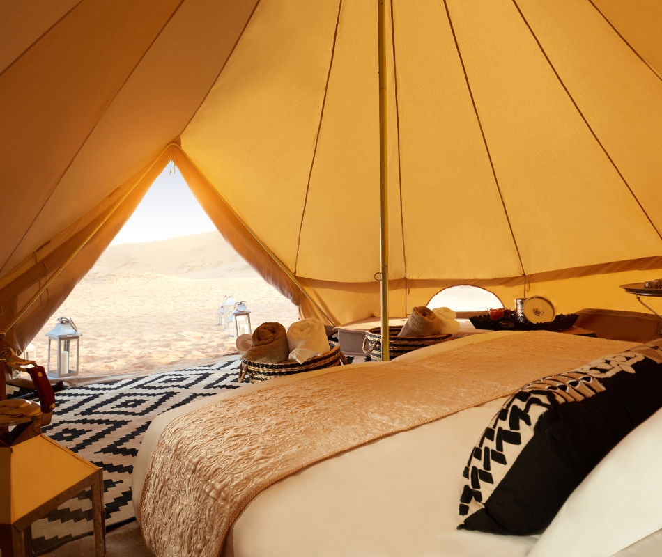 Luxuscamp Magic Private Camps, Wüstencamp Oman Dubai Abu Dhabi, Glamping, Wüstenzelt VAE