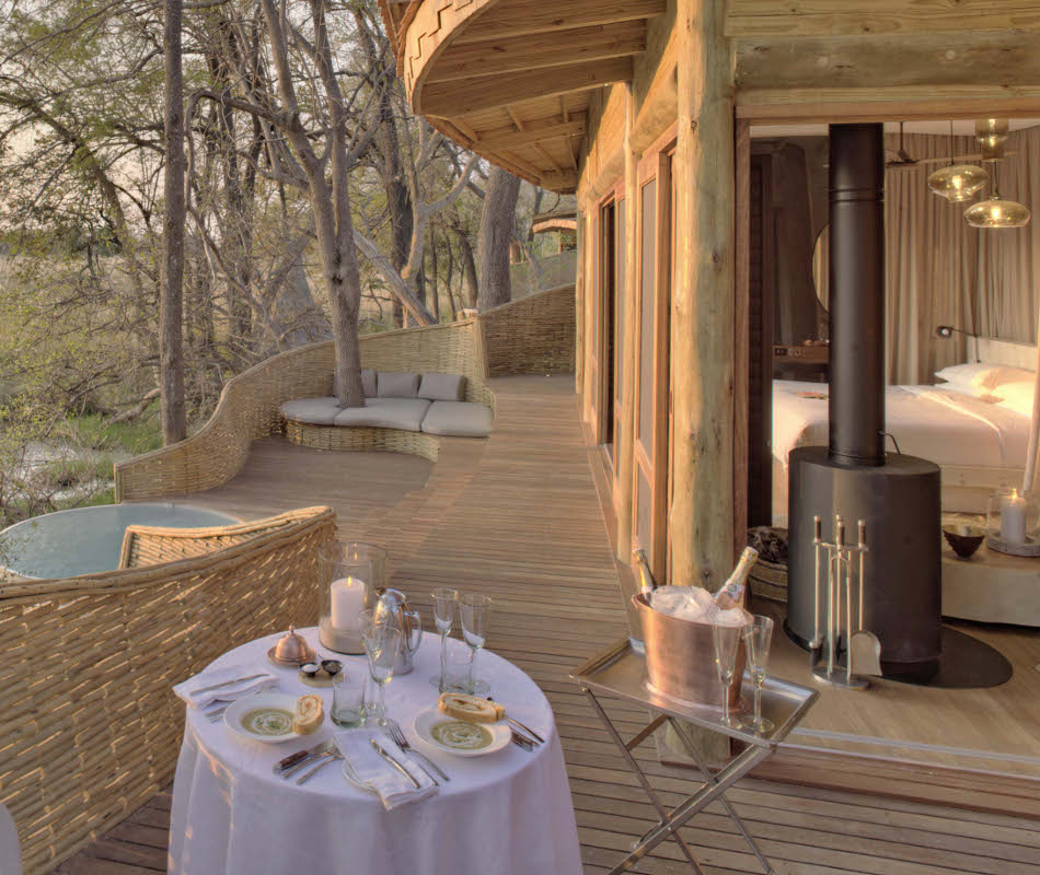 Luxusurlaub in Botswana - Luxuslodge &Beyond Sandibe Okavango Safari