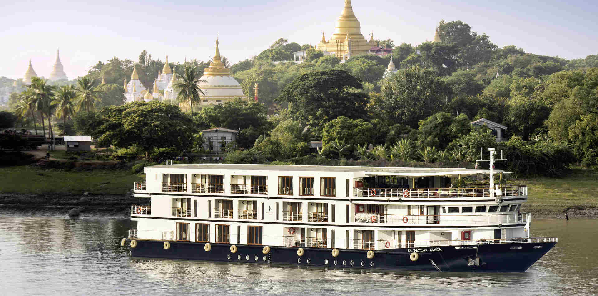 Flusskreuzfahrt Sanctuary Ananda, Flusskreuzfahrt Irrawaddy Myanmar, Erlebnisreise Myanmar, Flusskreuzfahrtschiff